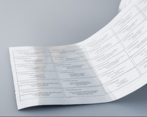 Étiquette métalisée