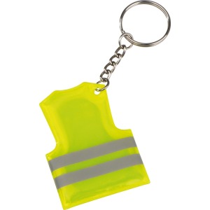 Porte-clés publicitaire en forme de veste de sécurité