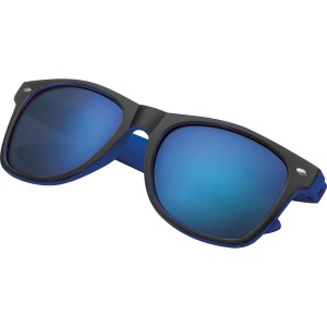 Lunettes de soleil avec logo bicolor et verres étamés