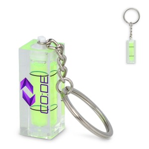 Porte-clés avec niveau à bulle