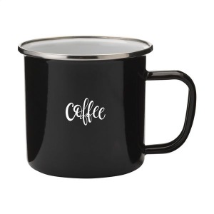 Mug émaillé a publicitaire au style rétro 350ml