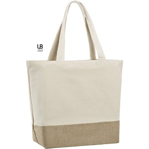 Tote bag personnalisé coton et jute 220g/m²
