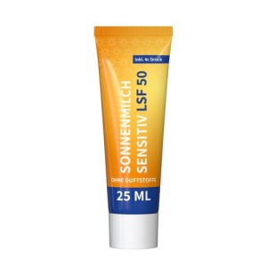 Lait solaire sensible FPS 50, tube de 25ml