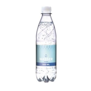 L`eau en bouteille, 500ml, gazeuse bouteille ?Budget?, Eco Label GER