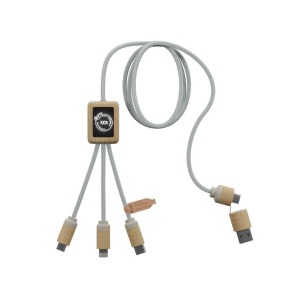 Câble à charge rapide 2.4A avec double logo lumineux Stock