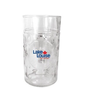 Mug personnalisé à bière en plastique réutilisable - 2 pintes / 1 litre