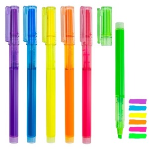 Set de 6 feutres fluos