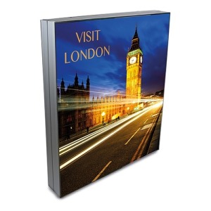 Cadre personnalisé LED double face 60x70cm