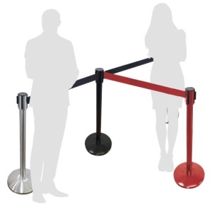 Barrière personnalisée ruban rétractable