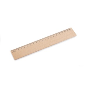 Règle en bois publicitaire 20cm