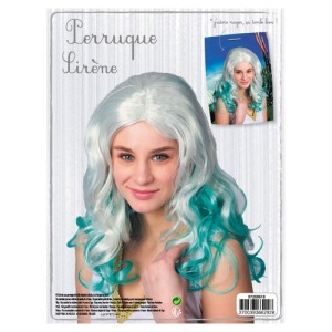 Perruque personnalisable sirène