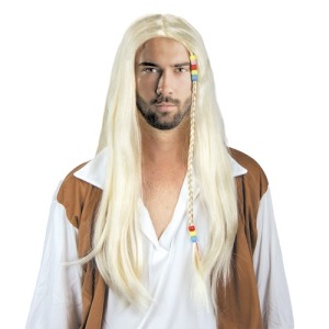 Perruque hippie publicitaire blonde