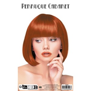 Perruque personnalisable cabaret rousse