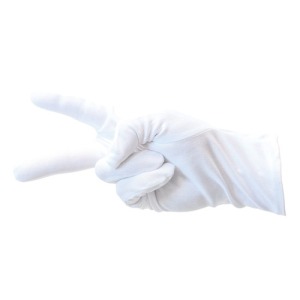 Gants personnalisés blancs adulte