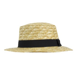 Chapeau canotier guinguette paille luxe