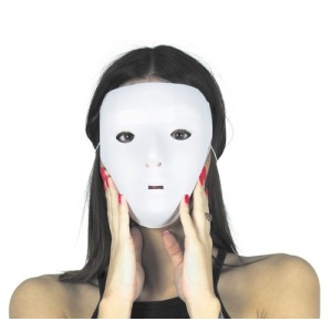 MASQUE publicitaire BLANC A PEINDRE