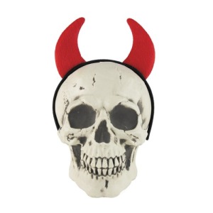 SERRE TÊTE CORNE DIABLE ROUGE FEUTRINE