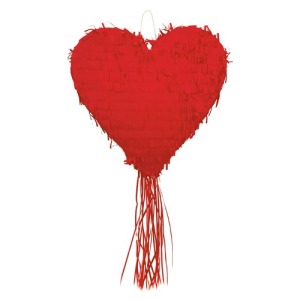 PINATA COEUR personnalisable ROUGE