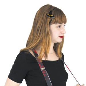 BARRETTE CHAPEAU personnalisable DE SORCIERE FEUTRINE