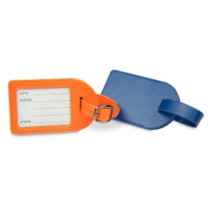 Petite étiquette à bagage s publicitaire sans volet en PU