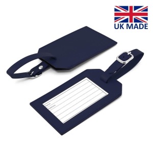 Etiquette à bagage en cuir