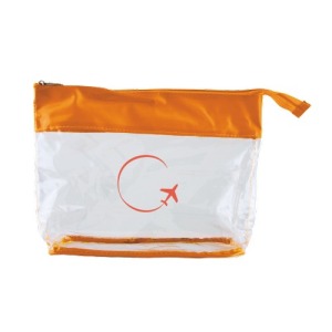 Trousse de toilette publicitaire transparente
