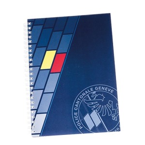 Cahier avec logo couverture souple Wire-O A5 50 feuilles
