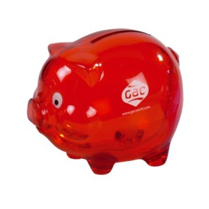 Tirelire publicitaire petit cochon
