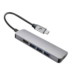Hub avec logo 5 en 1 - USB type-C