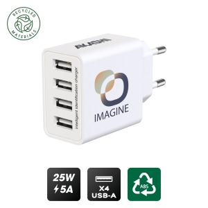 Chargeur secteur promotionnel 4 USB 5A