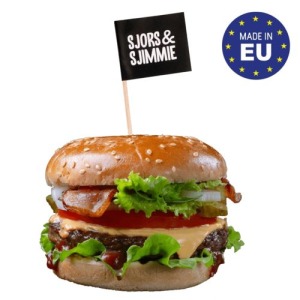 Pique burger mini drapeau