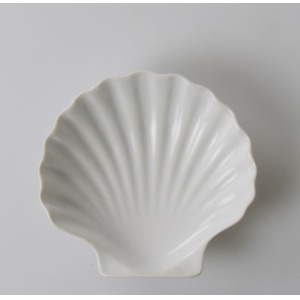 Assiette personnalisée en forme de coquille Saint-Jacques