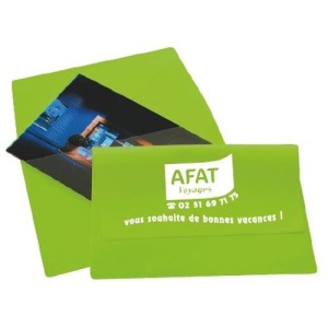 Pochette voyage personnalisée 1 volet grand rabat