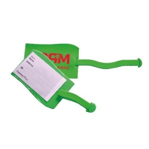 Etiquette de bagage à vague