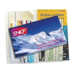 Pochette de voyage publicitaire 2 volets à l'Italienne 2 cristals