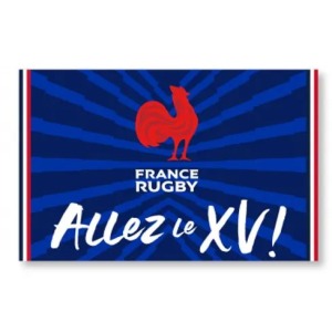 Drapeau coupe du monde de rugby personnalisée