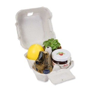Le plaisir en boîte - avec set de plantation mini-pot en terre cuite, bougie publicitaire ?uf, mini-pot de confiture, lapin en chocolat