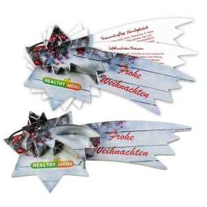 Livre de recettes de Noël, Etoile filante, avec moule à gâteaux étoile filante