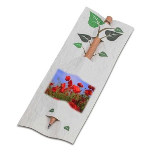 Crayon dans une carte en papier de semence - Coquelicot 4/4-c