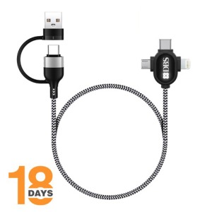 Câble de charge avec logo 6 en 1 - Lipanoi