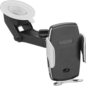 Chargeur publicitaire de voiture sans fil avec support pour portable, ventouse et capteur de mouvement pour une ouverture automatique