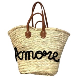 Panier personnalisé palmier 10 tours double anses