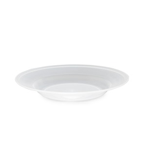 Assiette creuse translucide réutilisable en polypropylène PP