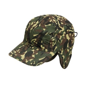 Casquette personnalisable camouflage 4 panneaux en fibre polaire et polyester
