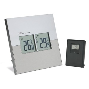 THERMOMETRE publicitaire SANS FILS EN PLASTIQUE ET ALUMINIUM