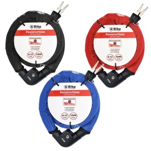 Antivol de vélo personnalisable blindé 22x1000mm - assortiment