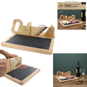 Trancheuse à charcuterie avec plateau ardoise