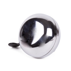 Sonnette de vélo publicitaire ding-dong 80mm chromée