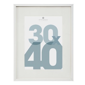 cadre photo publicitaire bl manu 30x40 dis, blanc