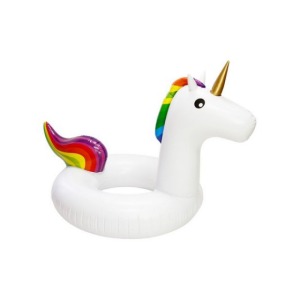 Bouée gonflable personnalisable licorne, environ 90 cm